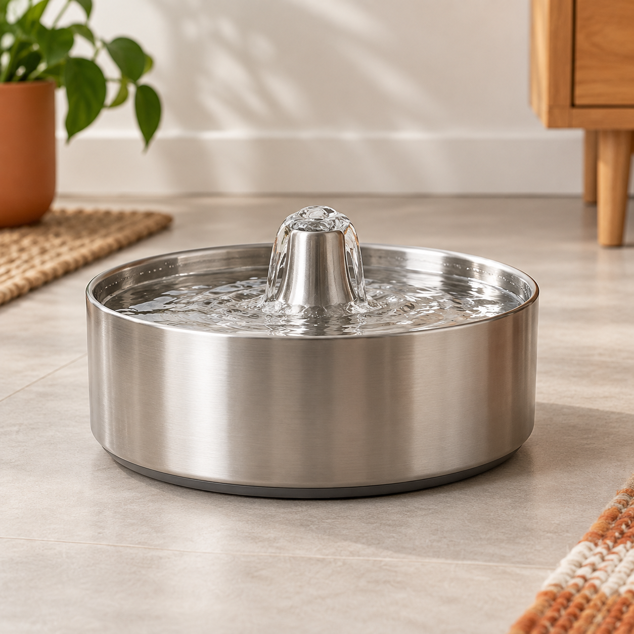 Fonte de Água Aço Inoxidável com Filtro, 3.2L